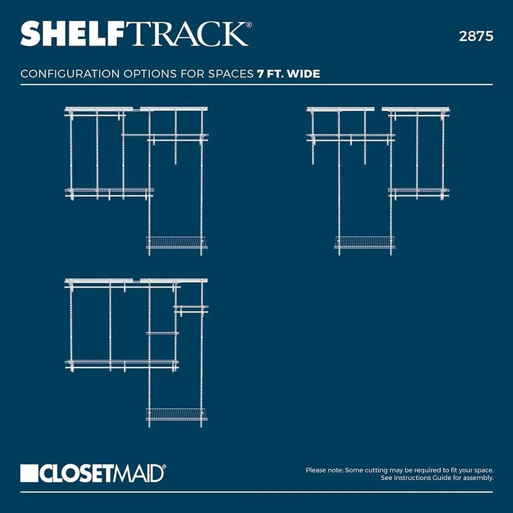 ClosetMaid ShelfTrack Wire Closet Organizer System
