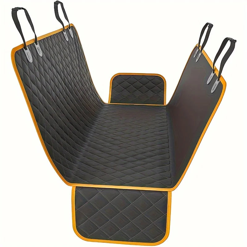 Black Pet Car Mat Waterproof Stain Resistant Protects Car Interior