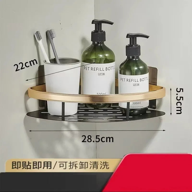 Aluminum Alloy Shower Shelf Bathroom Storage Organizer