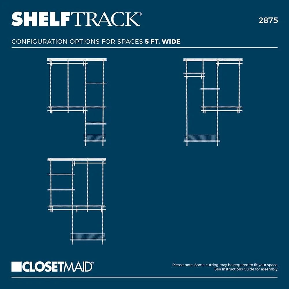ClosetMaid ShelfTrack Wire Closet Organizer System
