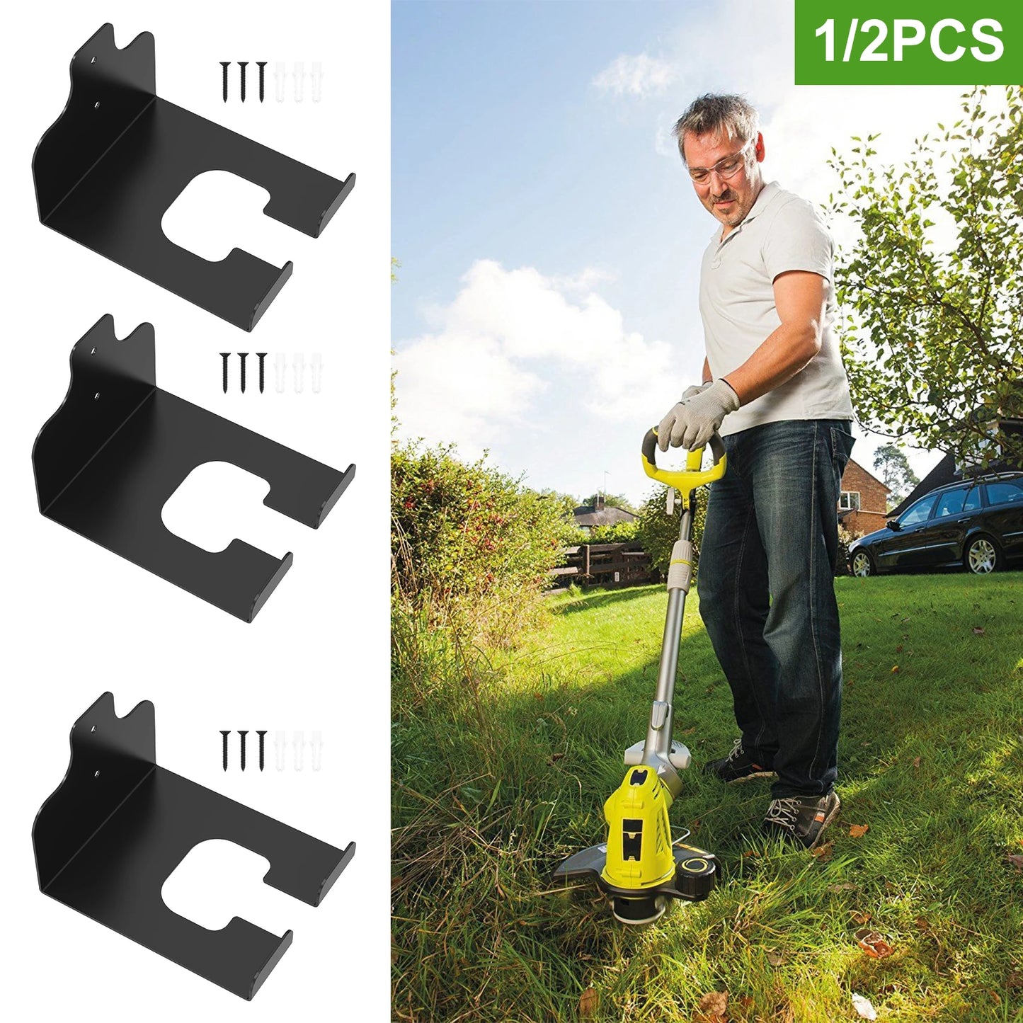 Wall Mounter Weed Trimmer Holder