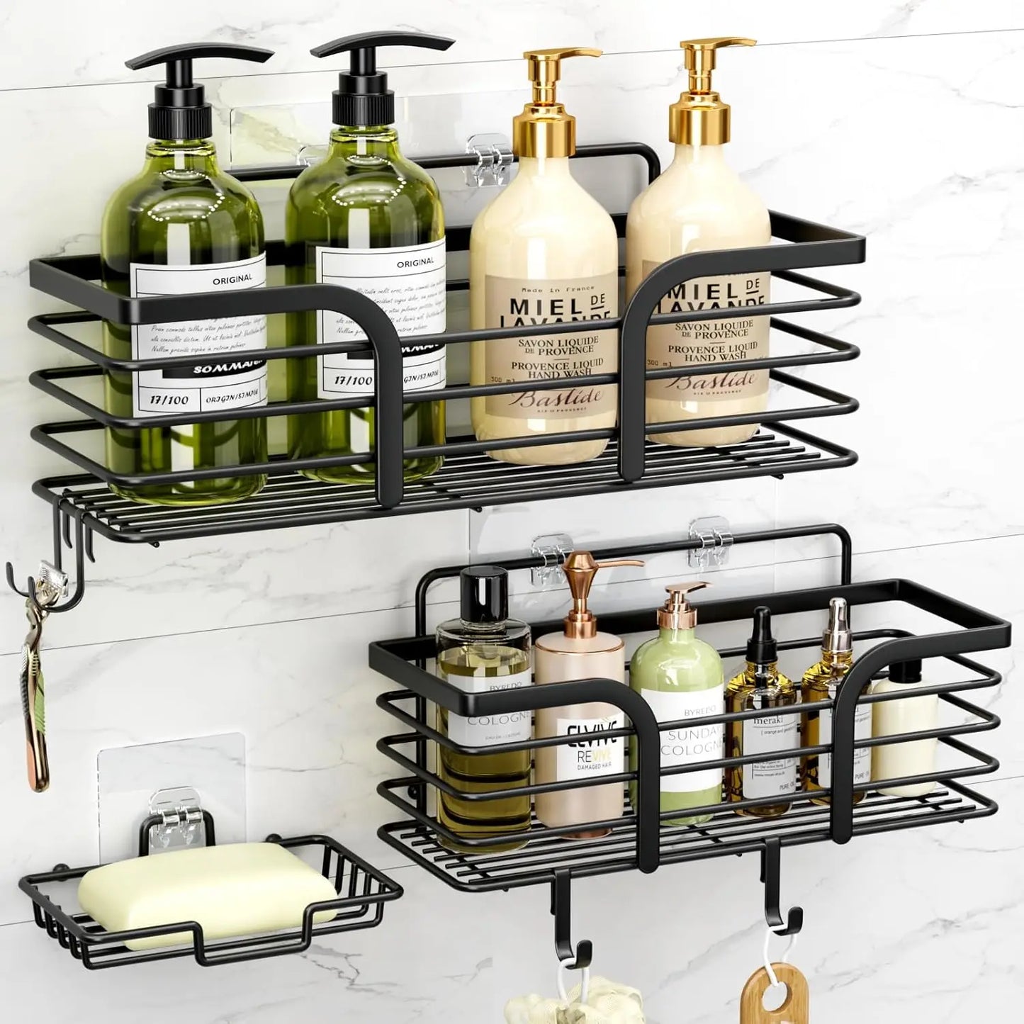 Bathroom Vanity Tray, Countertop Tray And Soap Holder, Shower Caddy