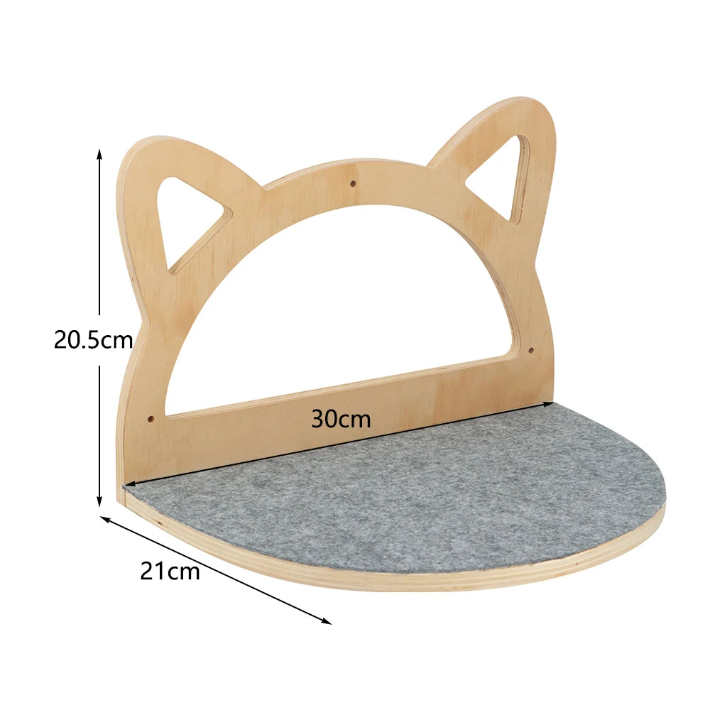 Cat Climbing Wall Mounted Shelves And Hammock
