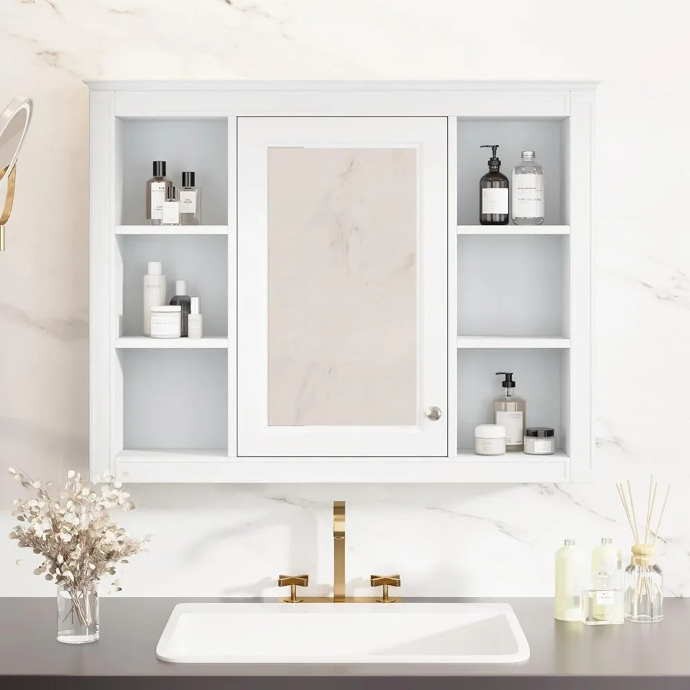 Bathroom Medicine Cabinet with Mirror Wall Mounted