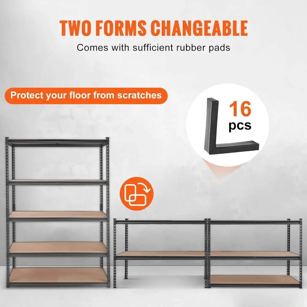 Storage Shelving Unit, 5-Tier Adjustable, 2000 lbs Capacity