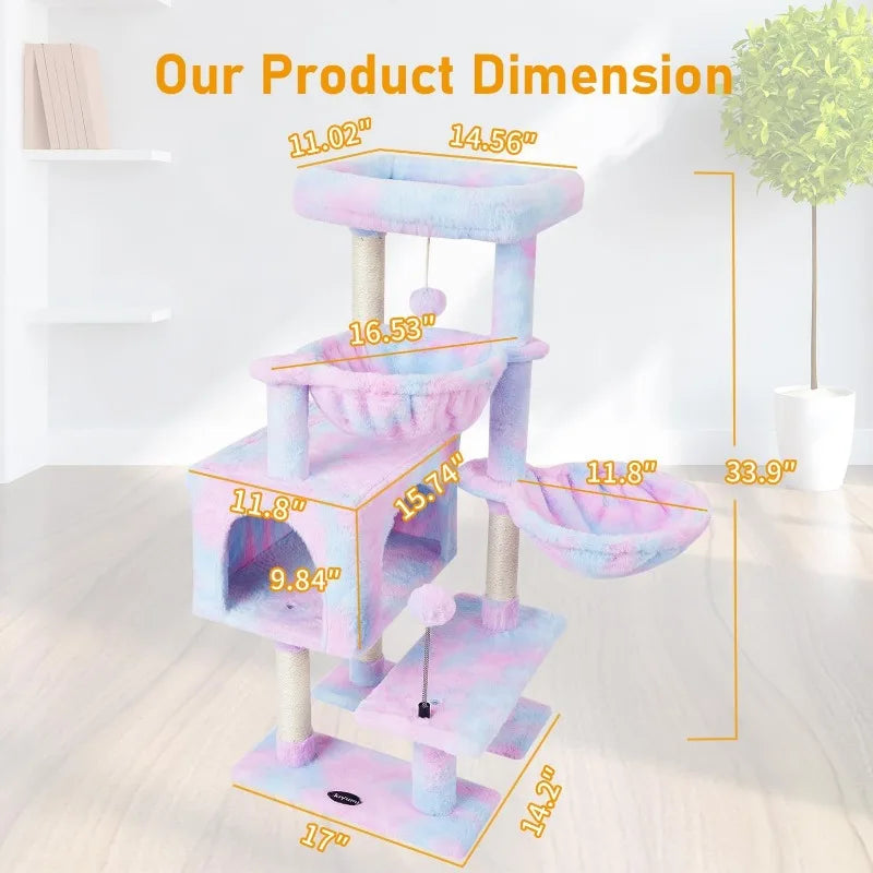 Cat Tree Tower Condo with Sisal Scratching Post