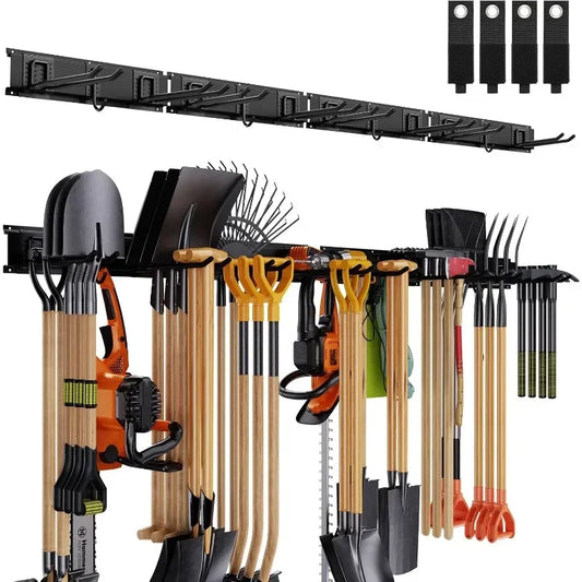 Wall Mounted,  Adjustable Garden Tool Organizer Rack