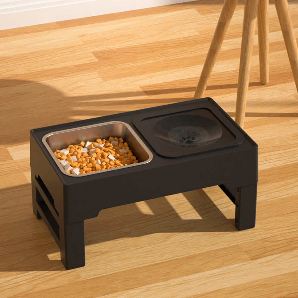 Elevated Dog Food Slow Feeder 4 Adjustable Heights