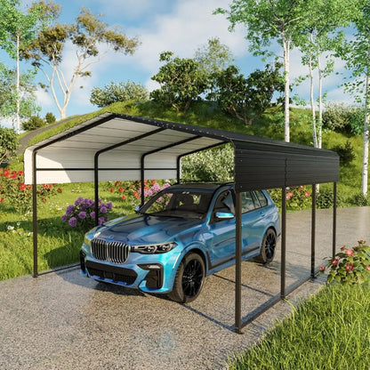 Metal Carport With Heavy Duty Galvanized Steel Roof