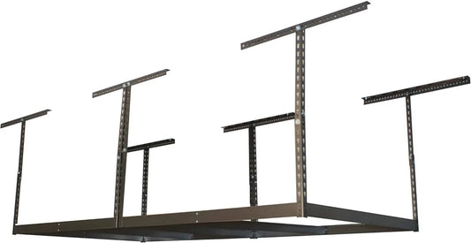 4x8 Overhead Garage Hanging Storage Rack Frame Kit  Adjustable 18"-33"