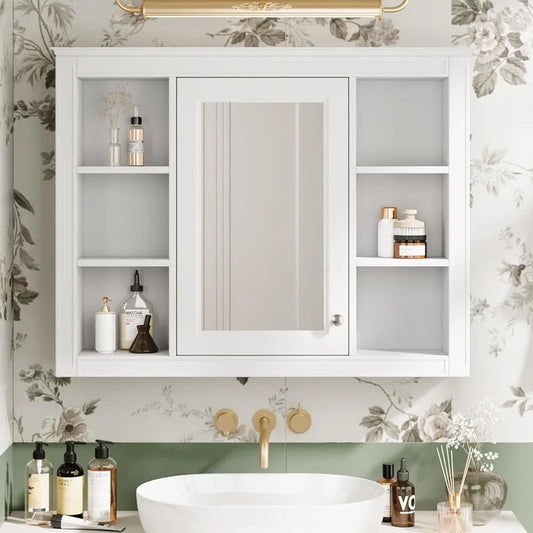 Bathroom Medicine Cabinet with Mirror Wall Mounted
