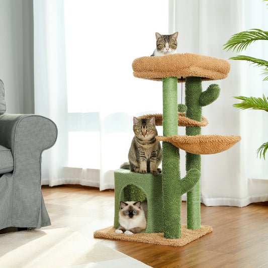 Cactus Cat Tower with Scratching Post