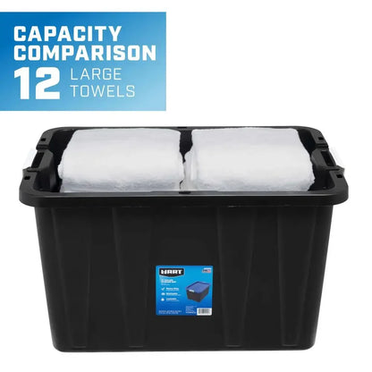 4 PACK Heavy Duty 27 Gallon Stackable Storage Bins
