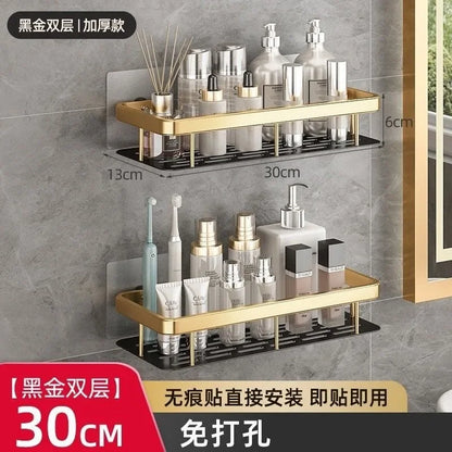 Aluminum Alloy Shower Shelf Bathroom Storage Organizer