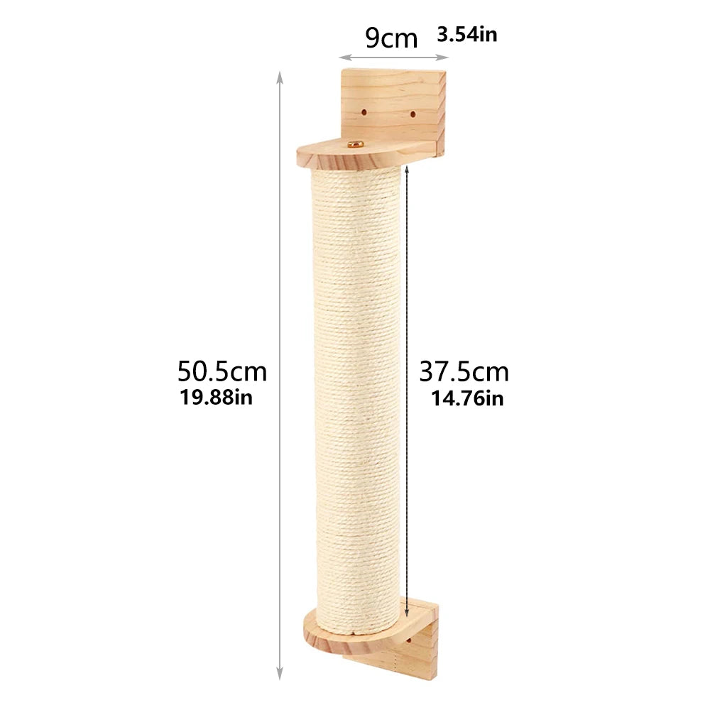 Cat Climbing Wall Mounted Shelves And Hammock