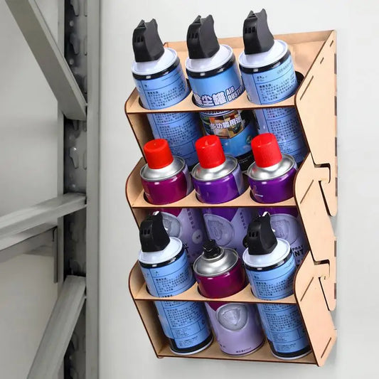 Spray Can Organizer Wall Mounted Paint Storage