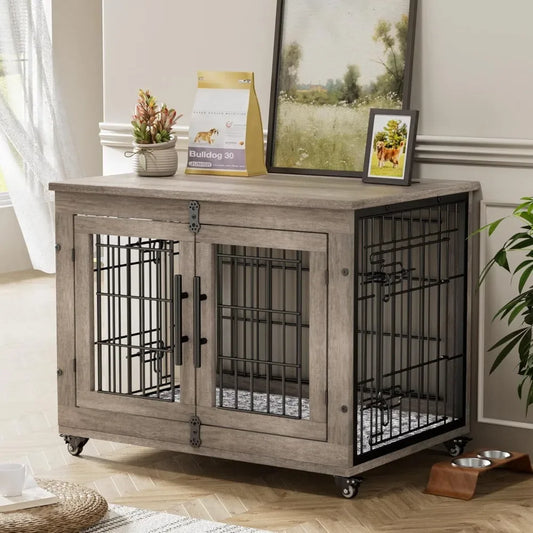 Dog Crate Furniture for Medium Dogs, Kennel Indoor