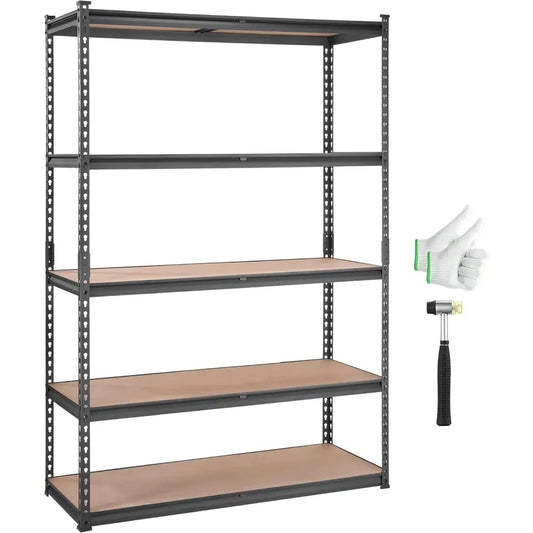 Storage Shelving Unit, 5-Tier Adjustable, 2000 lbs Capacity