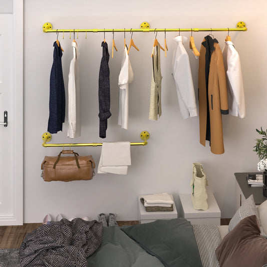 Wall Mounted Clothes Rack For Hanging Clothes