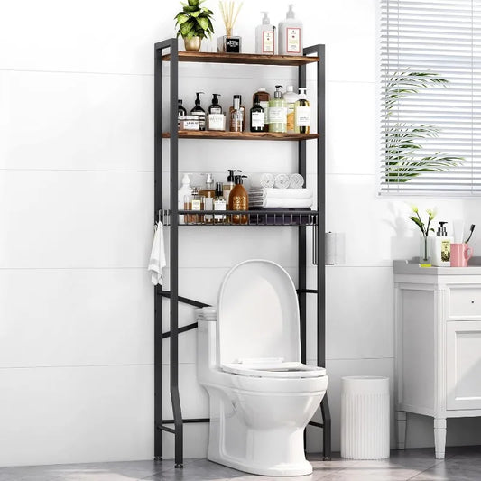 Over-The-Toilet Storage Rack, 3-Tier Bathroom Organizer