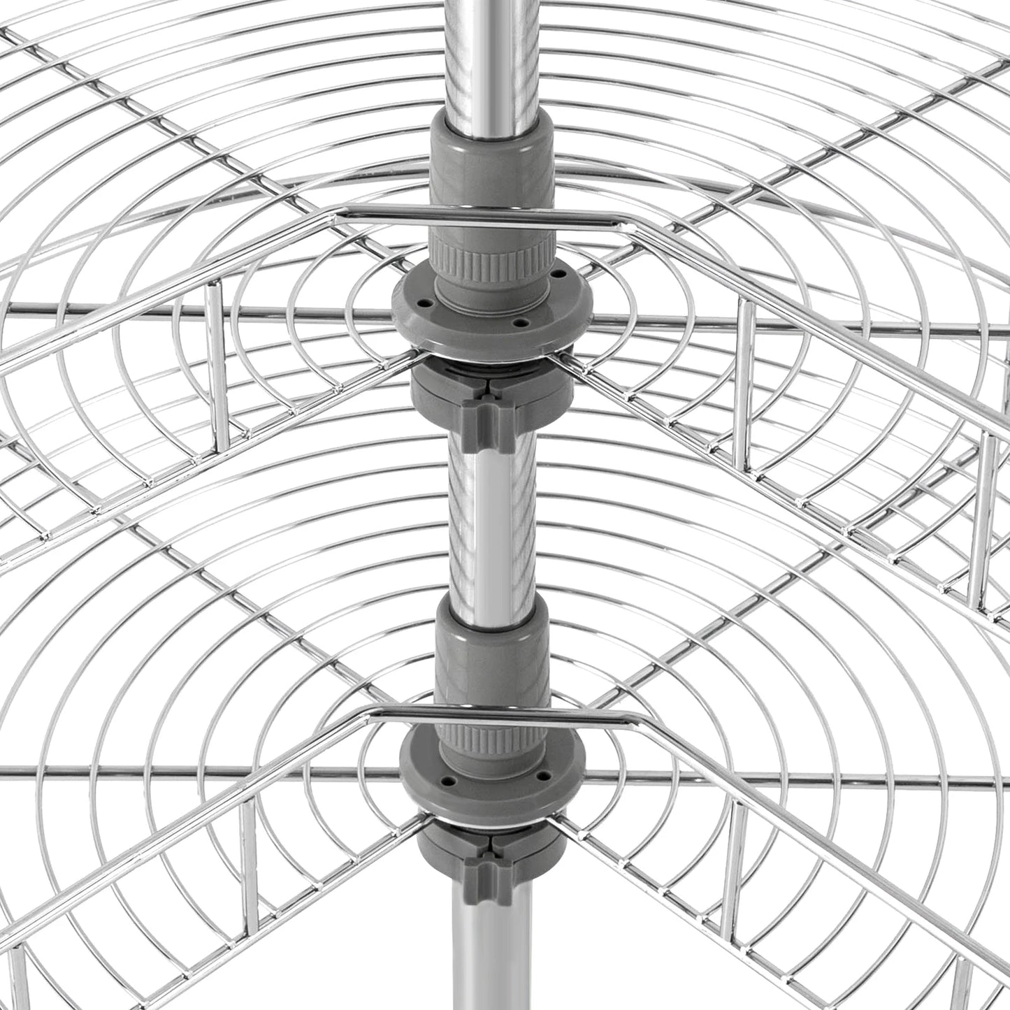 2-Tier Kidney Chrome Lazy Susan 24" Corner Rack