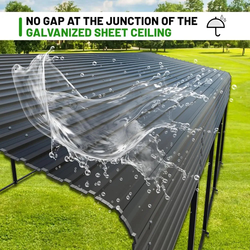 Metal Carport With Heavy Duty Galvanized Steel Roof