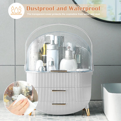 Makeup Storage Organizer, Skincare Organizers With Transparent Lid