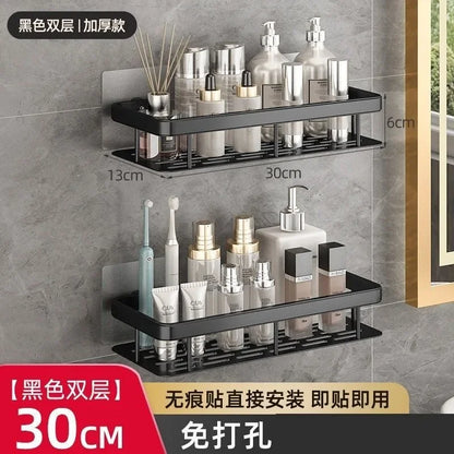 Aluminum Alloy Shower Shelf Bathroom Storage Organizer