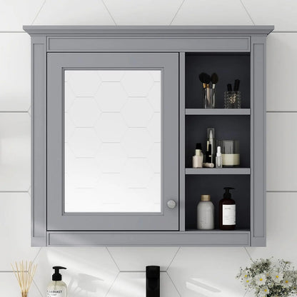 Bathroom Medicine Cabinet with Mirror Wall Mounted