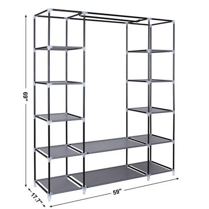 Closet Organizer Modular Wardrobe System with Shelves