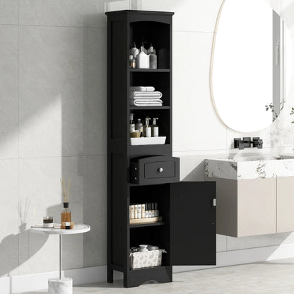 Tall Bathroom Cabinet, Freestanding Storage Cabinet With Drawer
