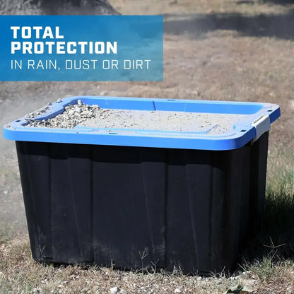 4 PACK Heavy Duty 27 Gallon Stackable Storage Bins