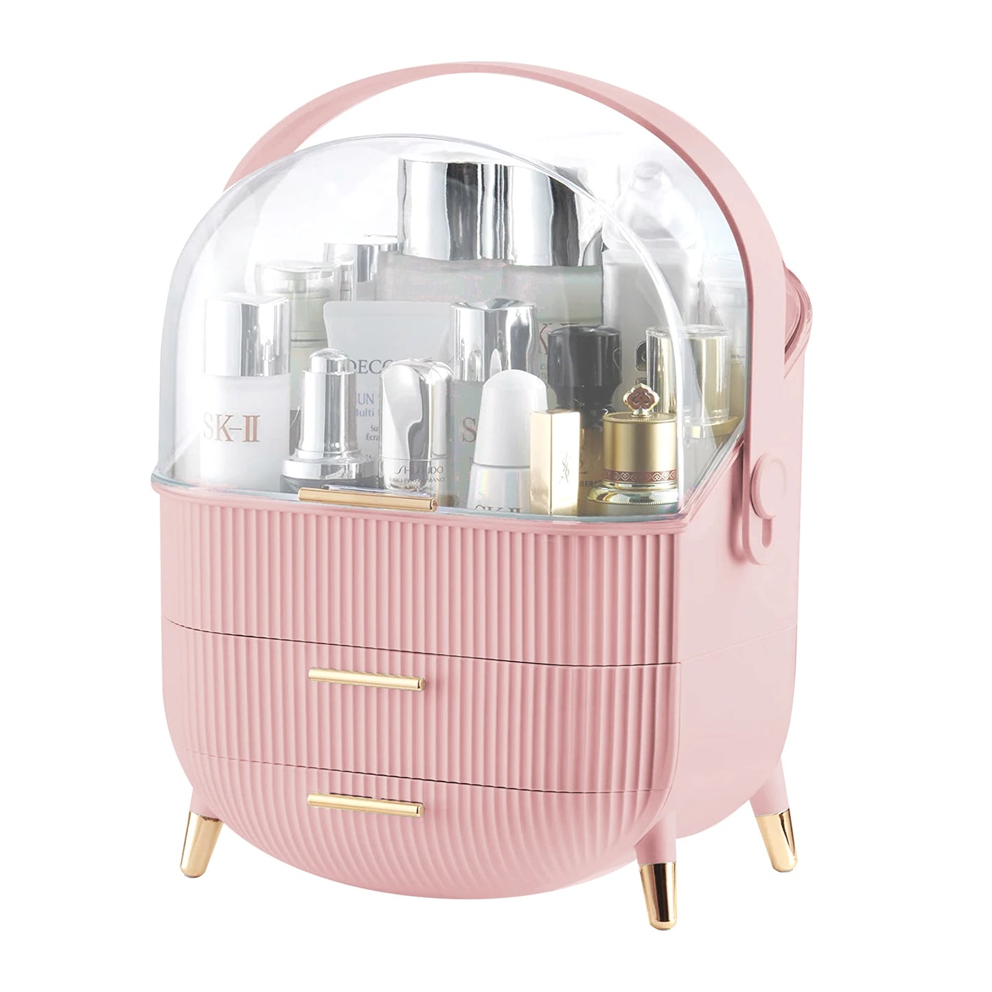 Makeup Storage Organizer, Skincare Organizers With Transparent Lid
