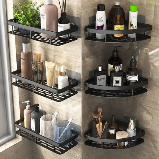Aluminum Alloy Shower Shelf Bathroom Storage Organizer